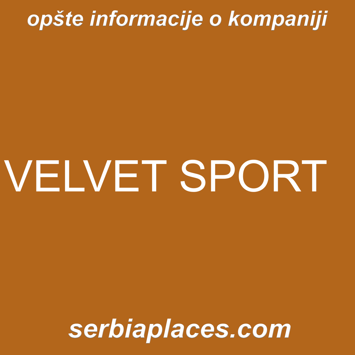 VELVET SPORT