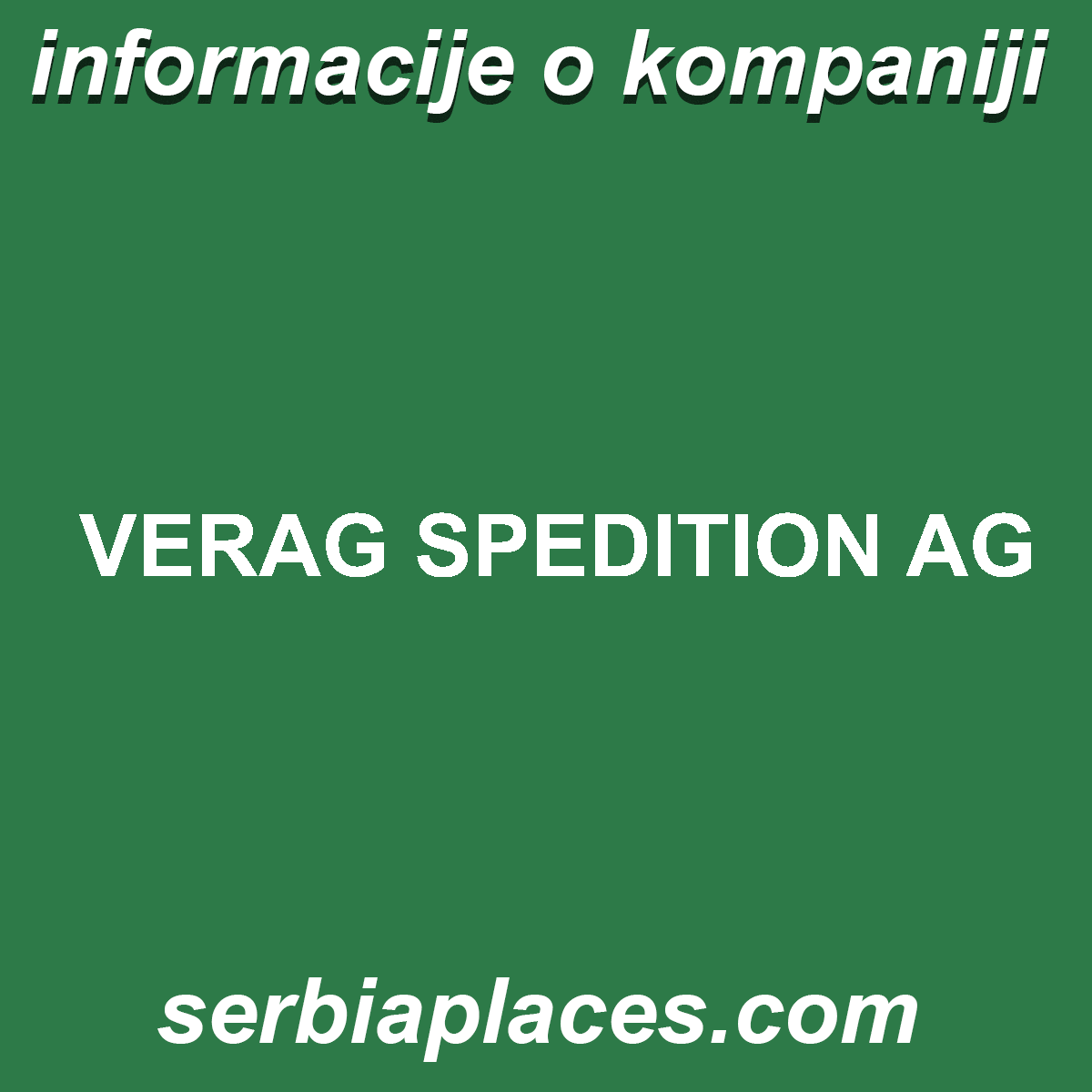 VERAG SPEDITION AG