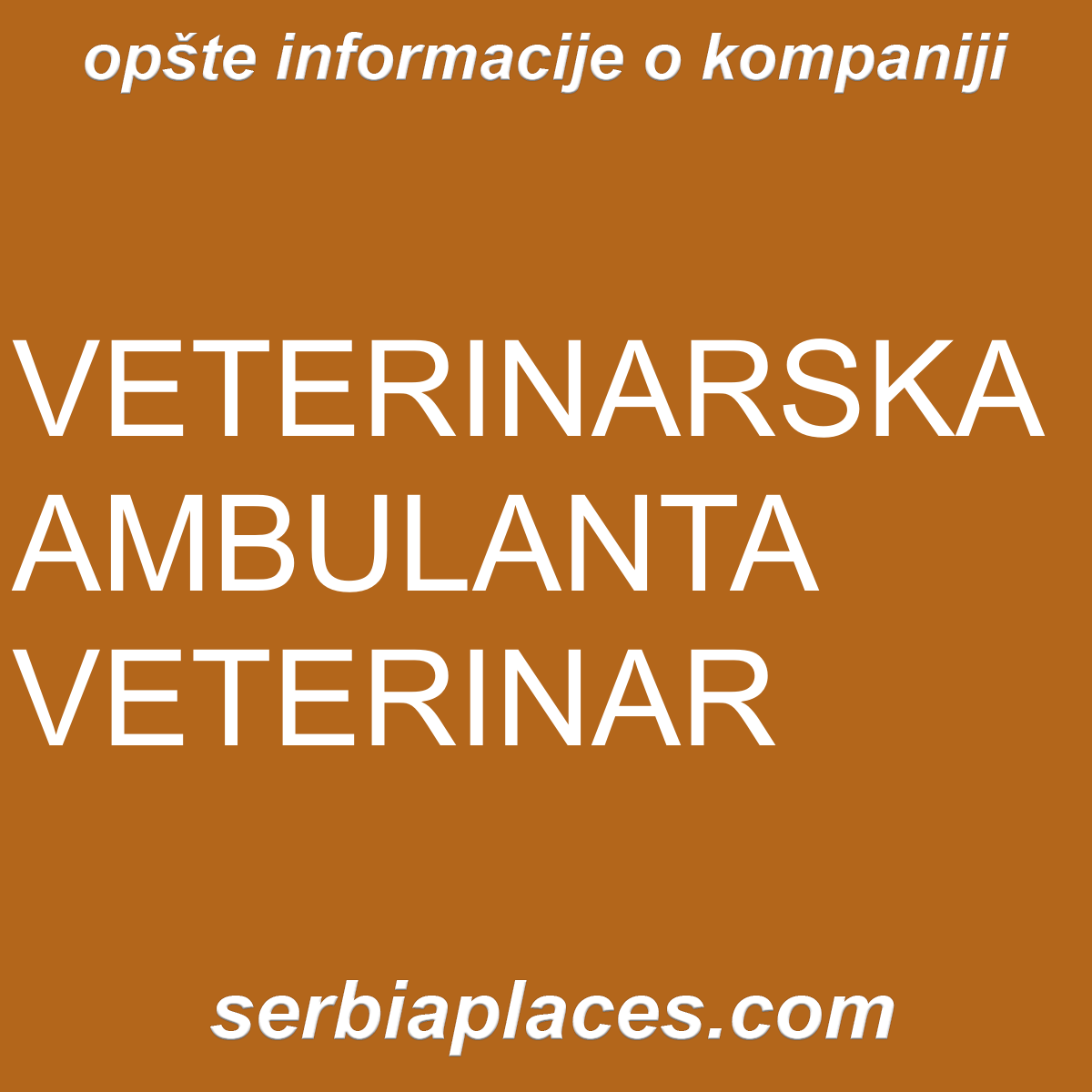 VETERINARSKA AMBULANTA VETERINAR
