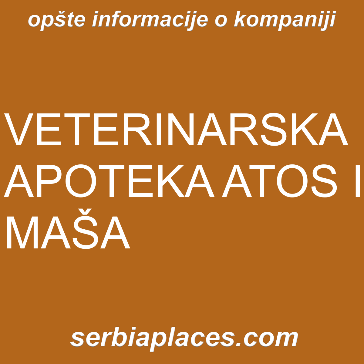 VETERINARSKA APOTEKA ATOS I MAŠA