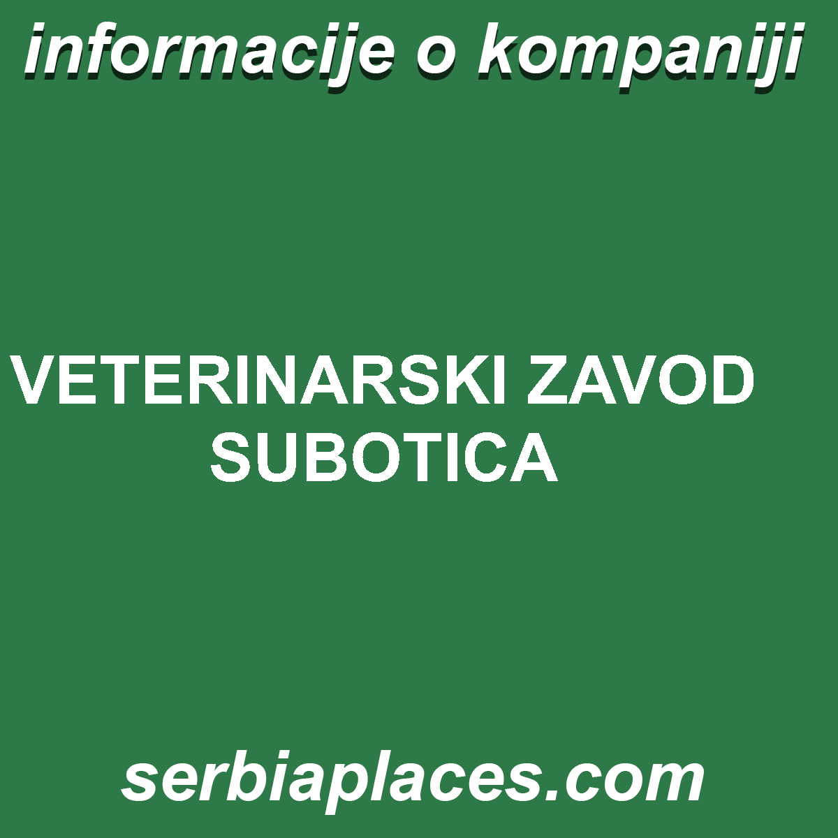 VETERINARSKI ZAVOD SUBOTICA