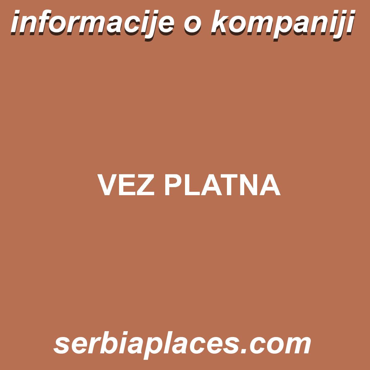 VEZ PLATNA