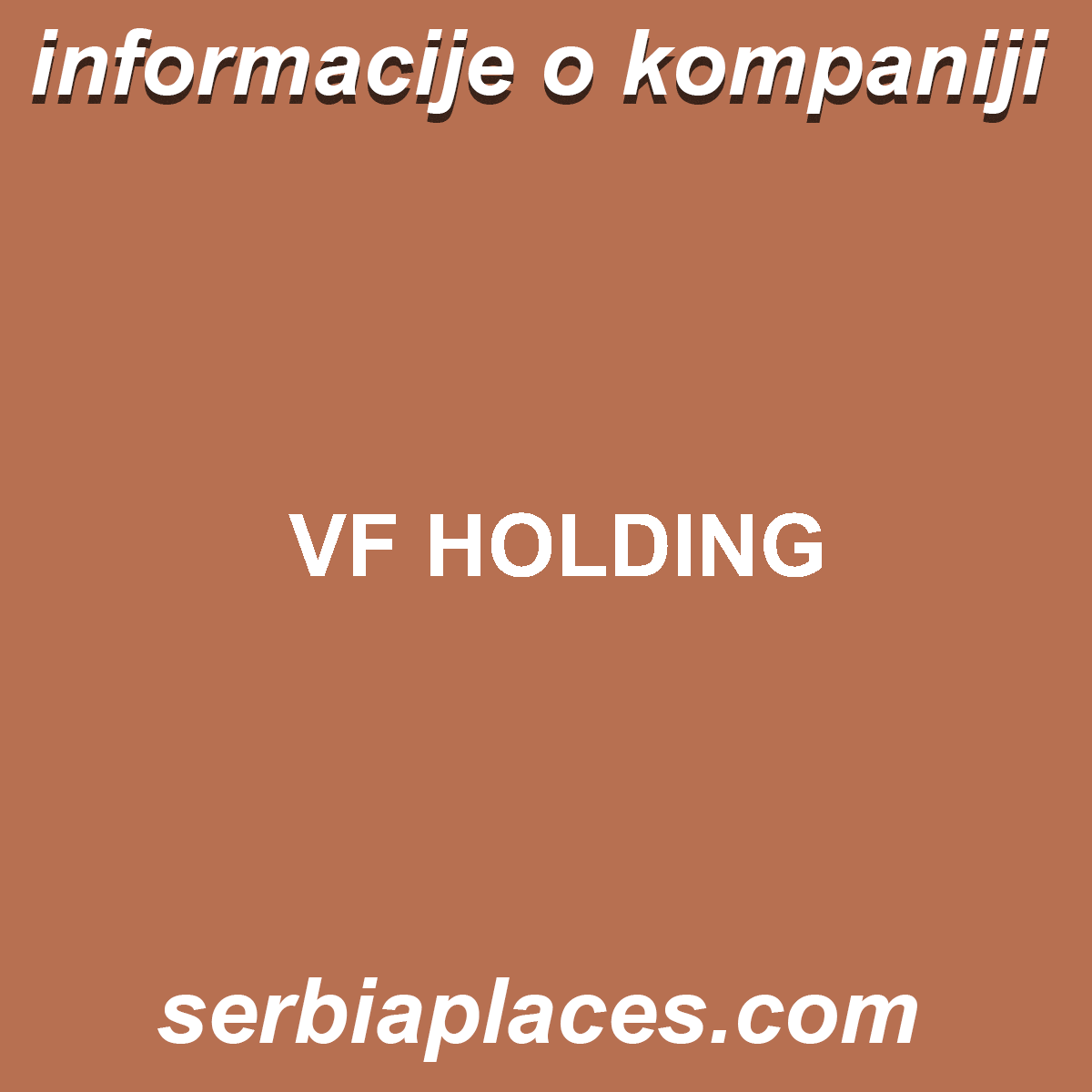 VF HOLDING