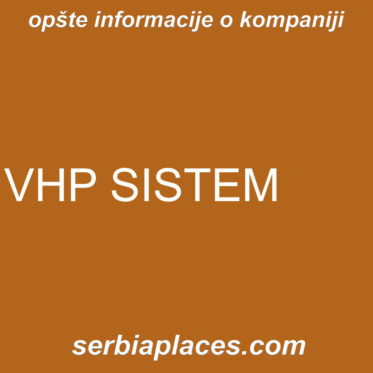 VHP SISTEM