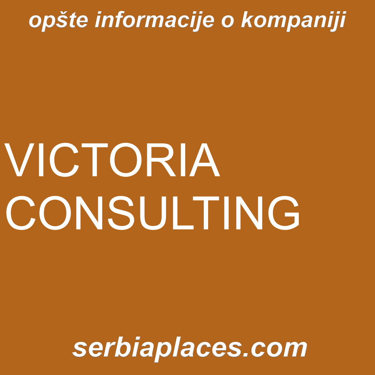 VICTORIA CONSULTING