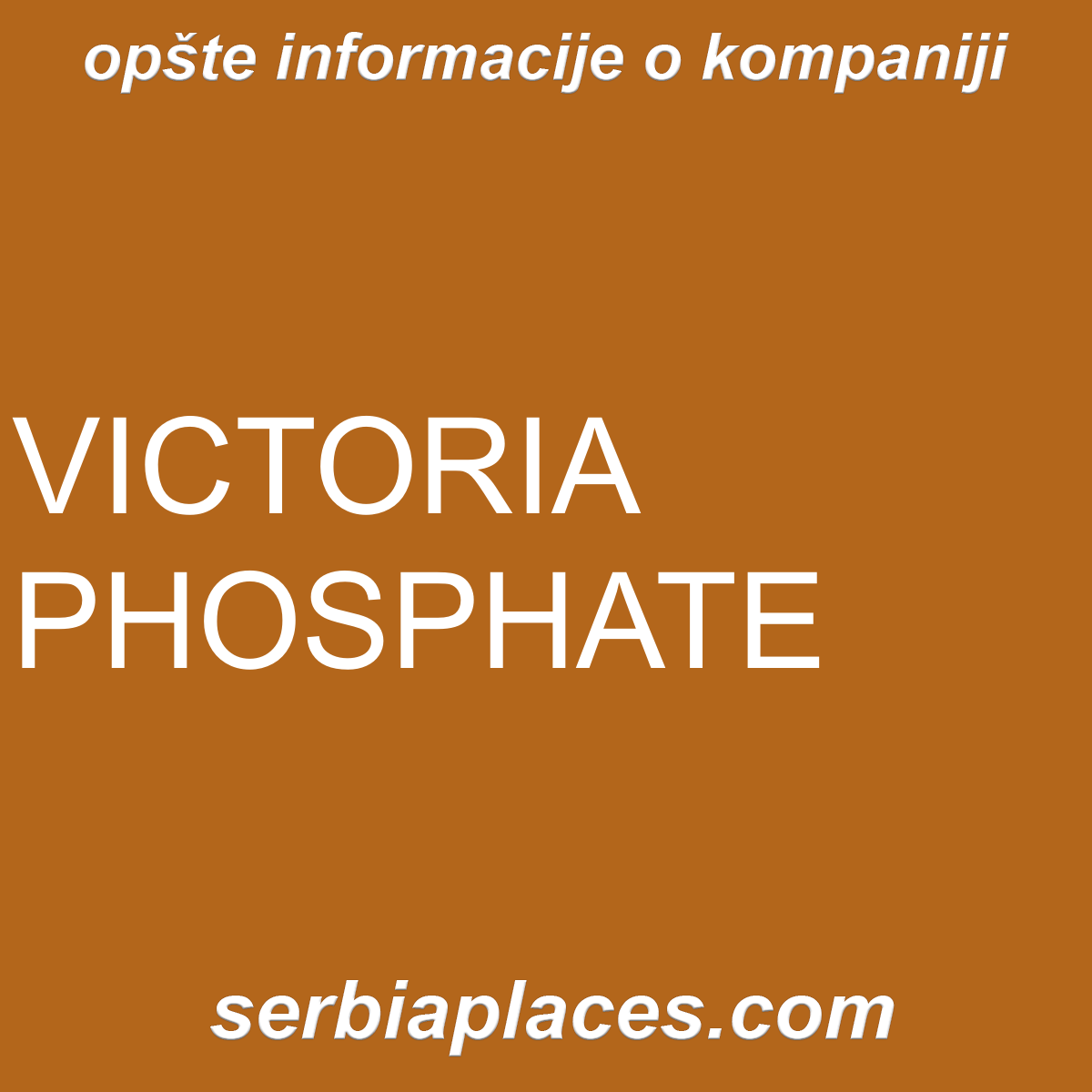 VICTORIA PHOSPHATE