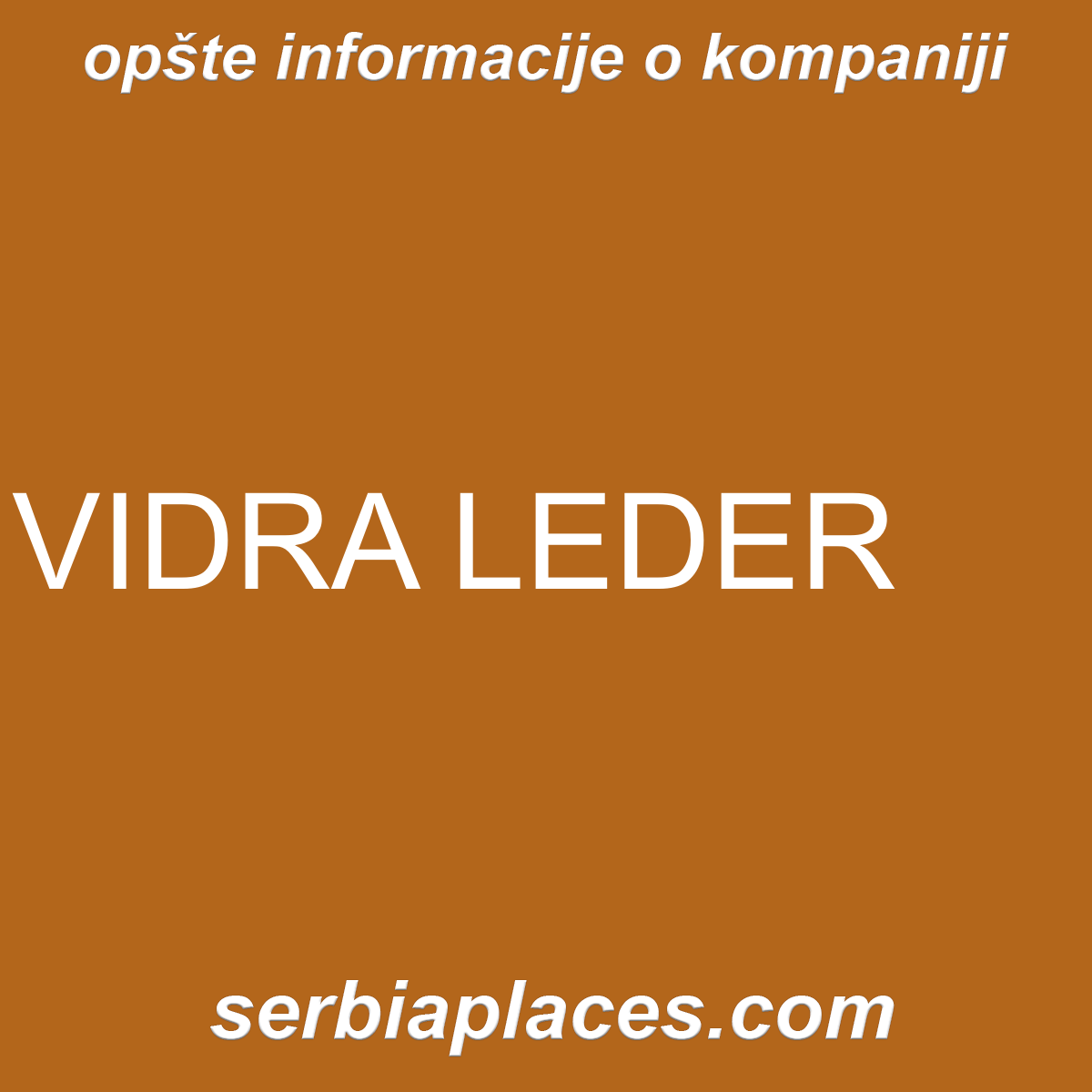 VIDRA LEDER