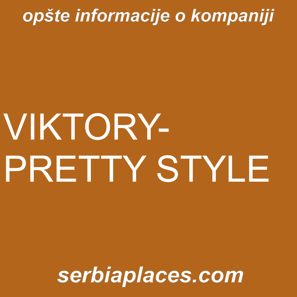 VIKTORY-PRETTY STYLE
