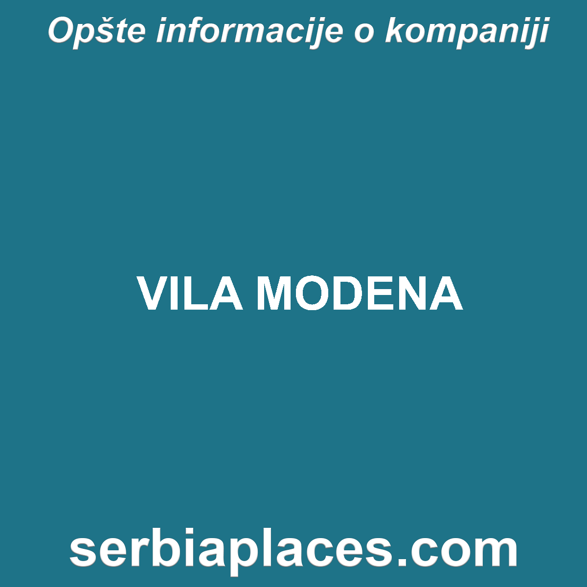 VILA MODENA