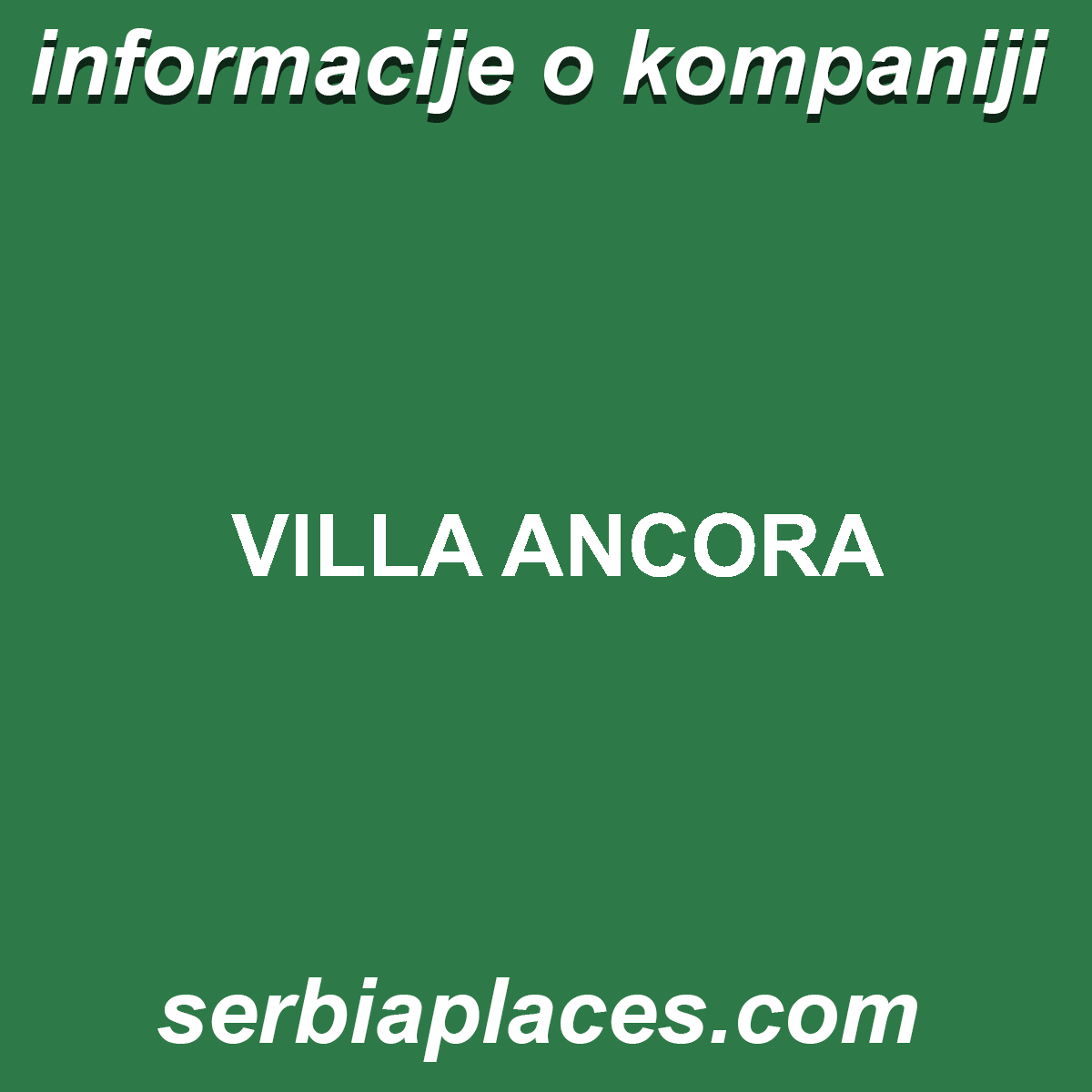 VILLA ANCORA