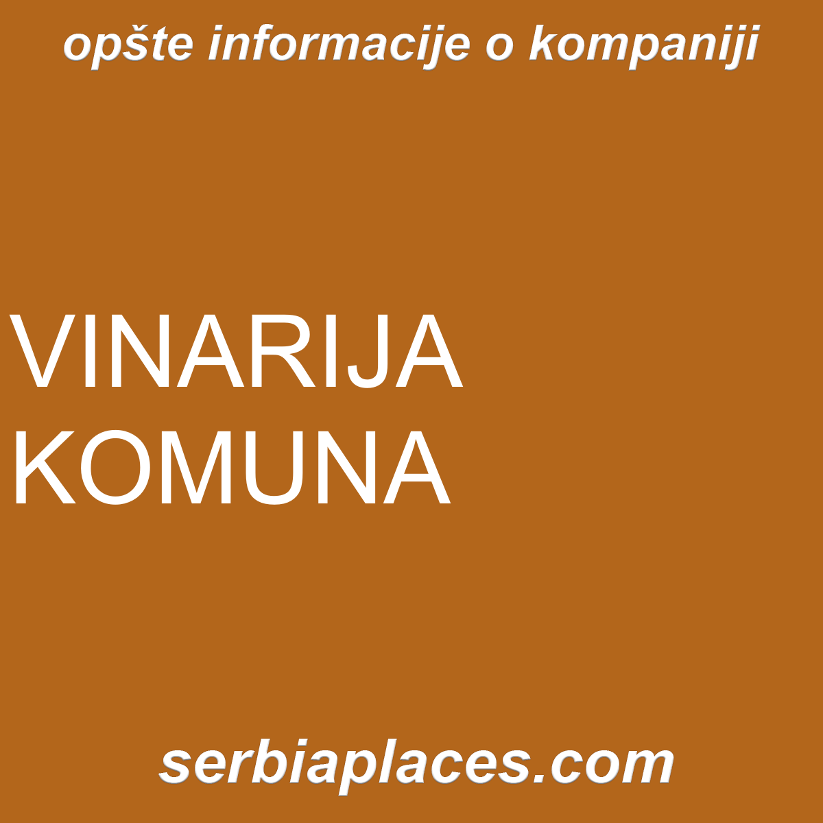 VINARIJA KOMUNA