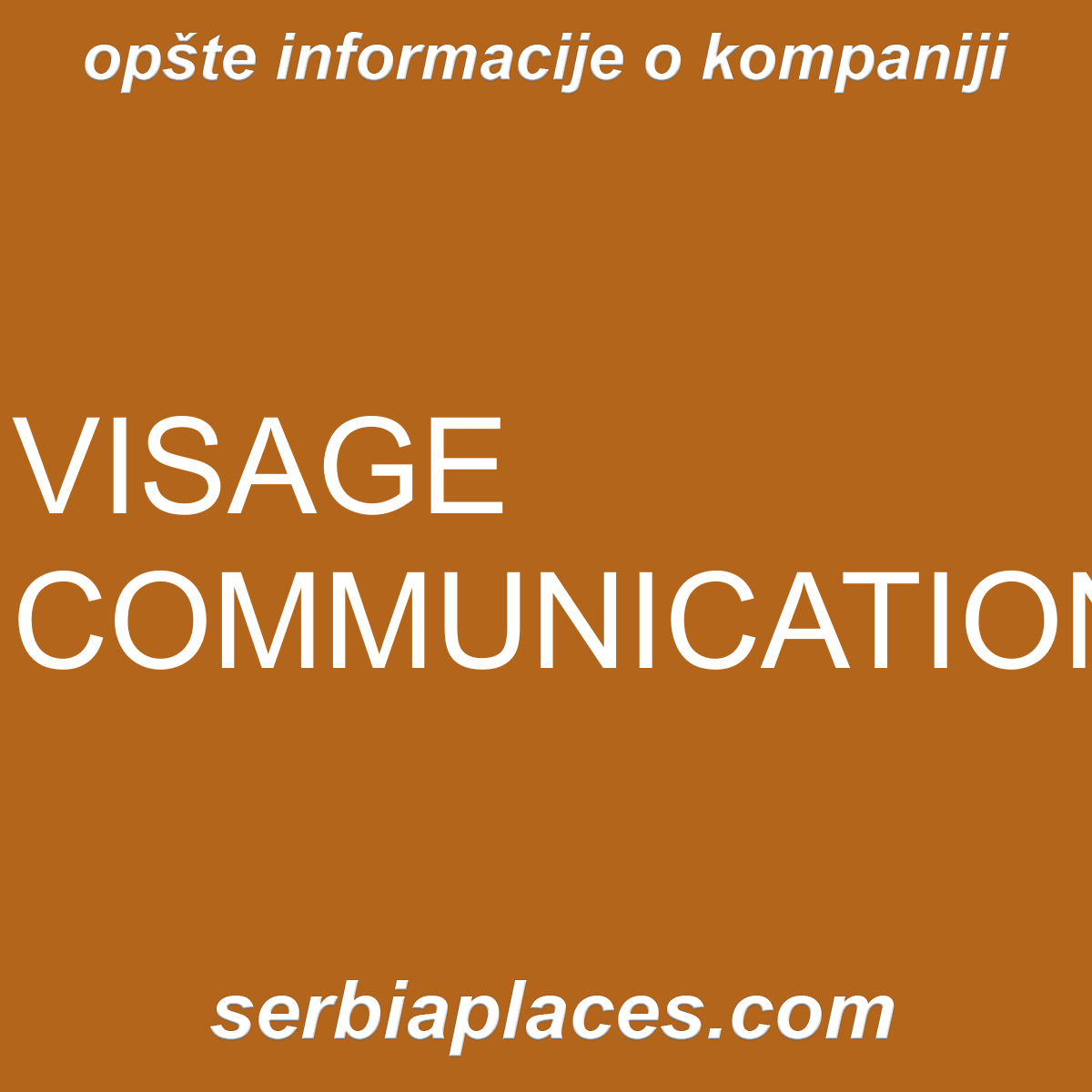 VISAGE COMMUNICATIONS