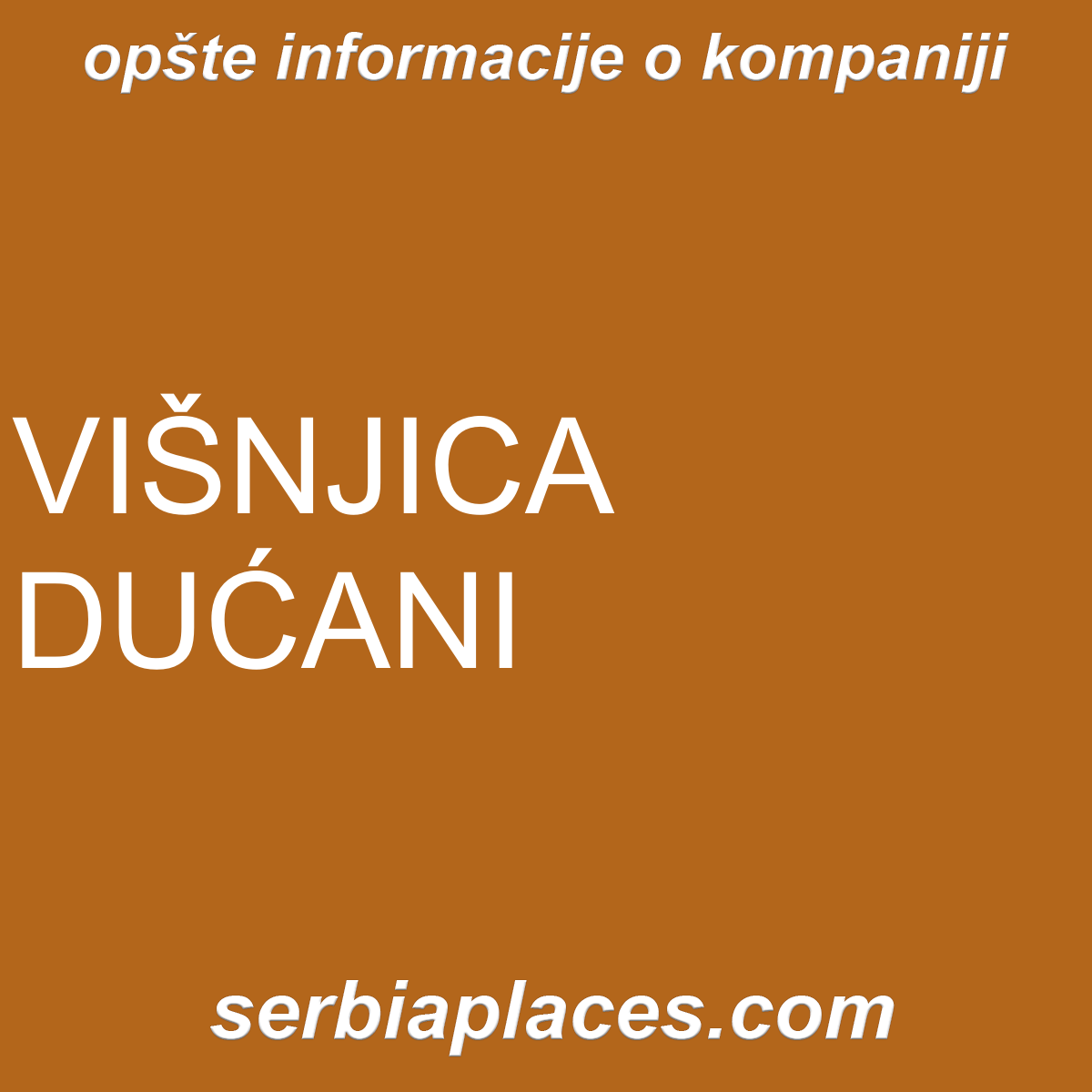 VIŠNJICA DUĆANI