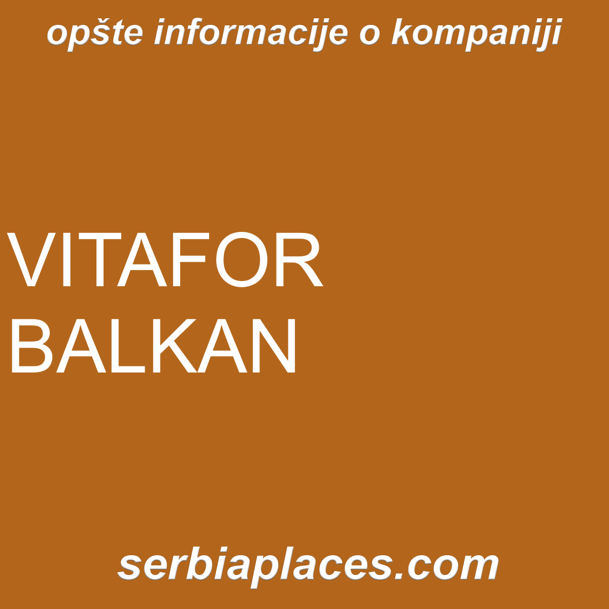 VITAFOR BALKAN