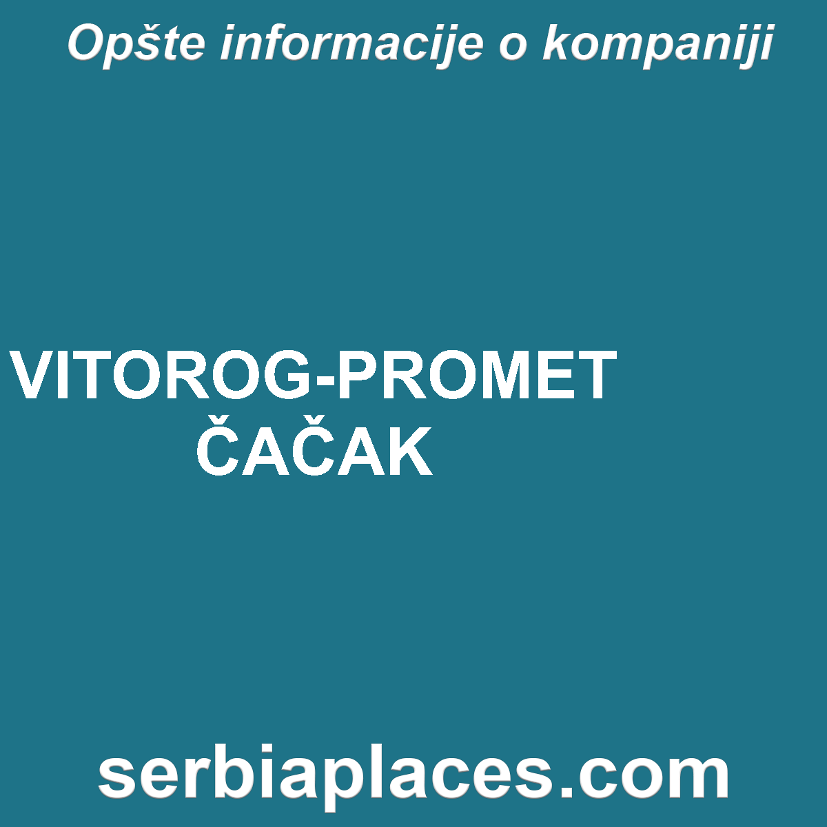 VITOROG-PROMET ČAČAK