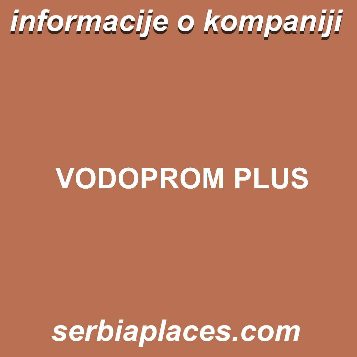 VODOPROM PLUS