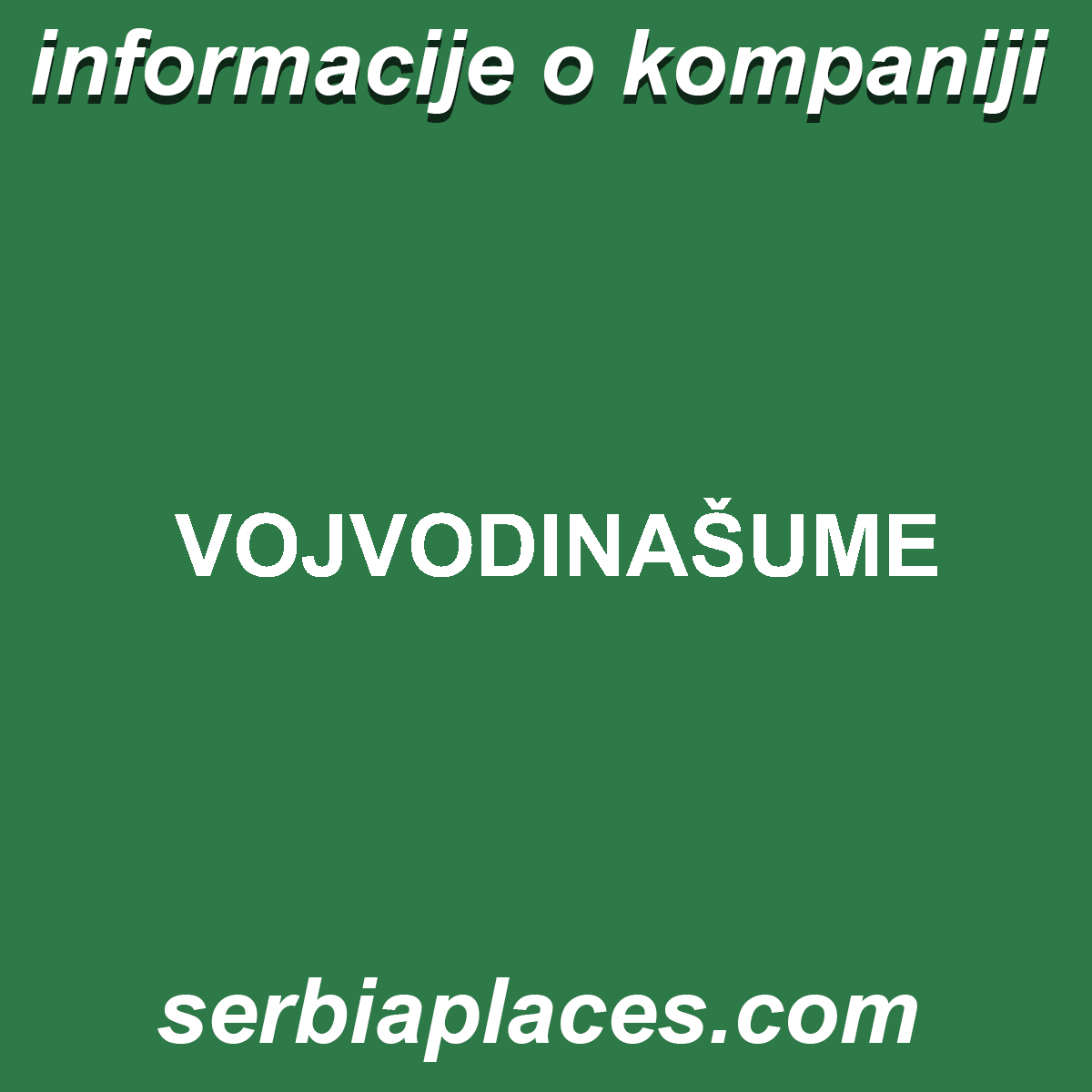 VOJVODINAŠUME