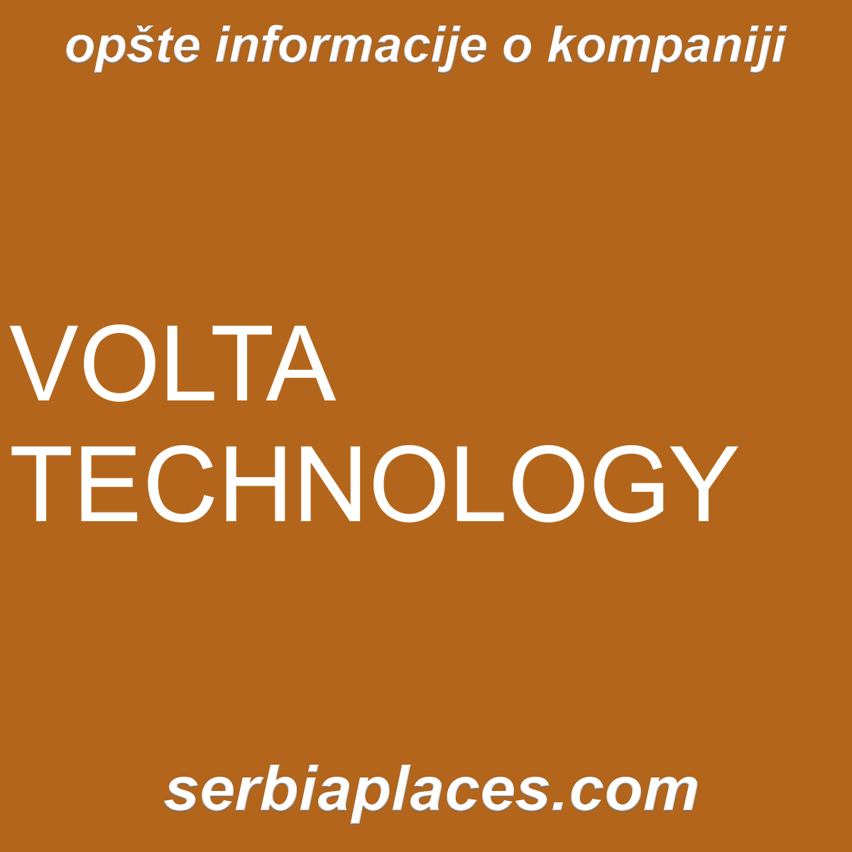 VOLTA TECHNOLOGY