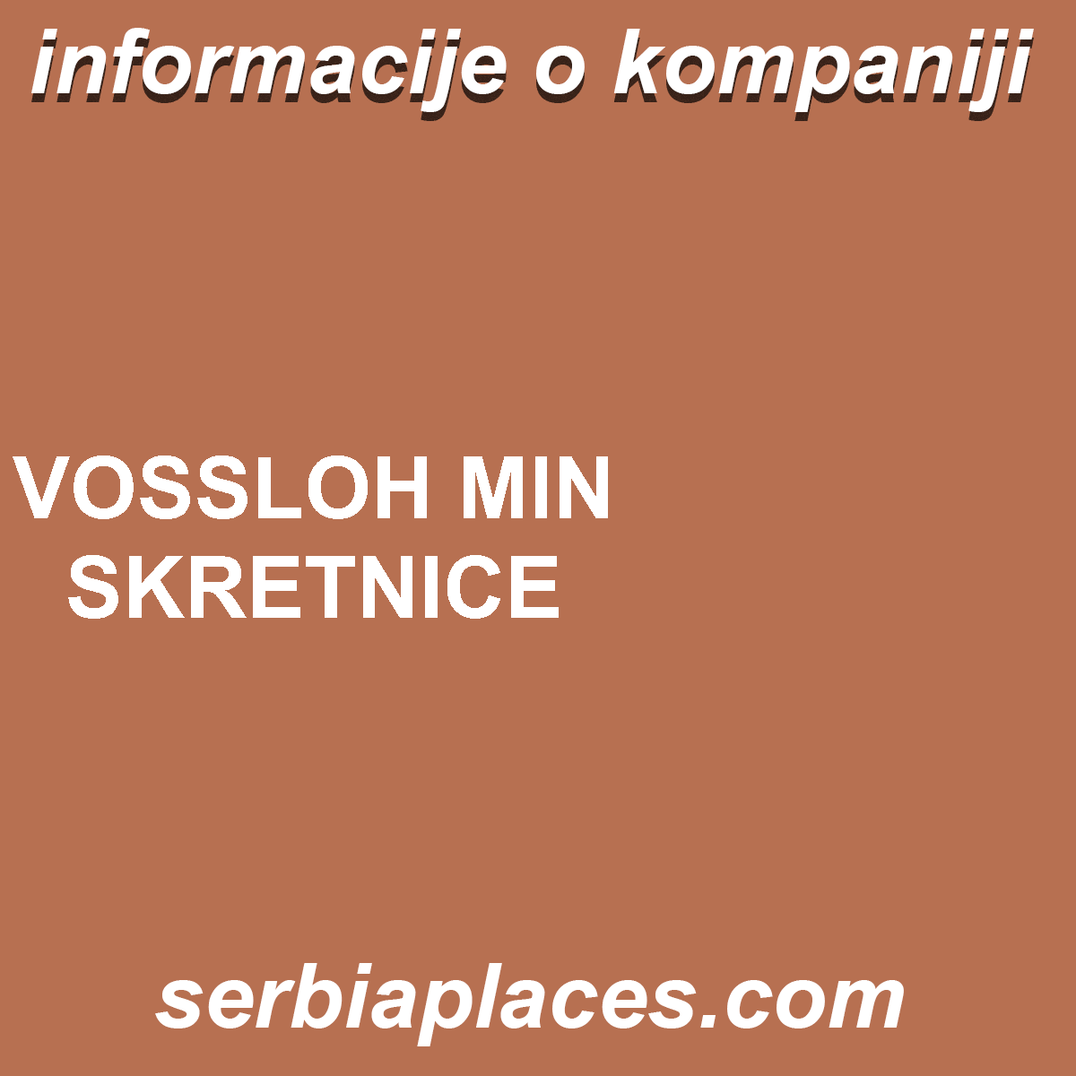 VOSSLOH MIN SKRETNICE
