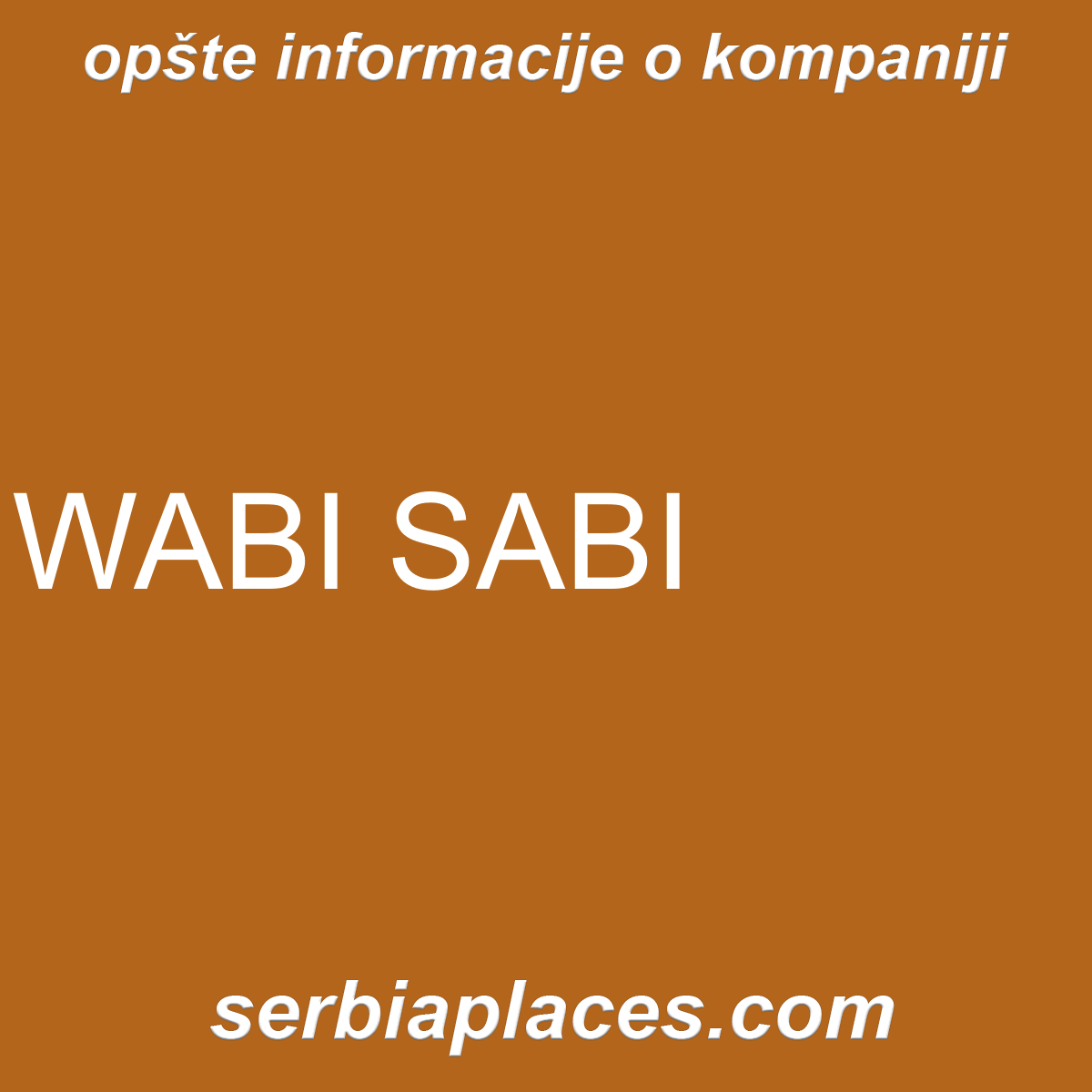 WABI SABI