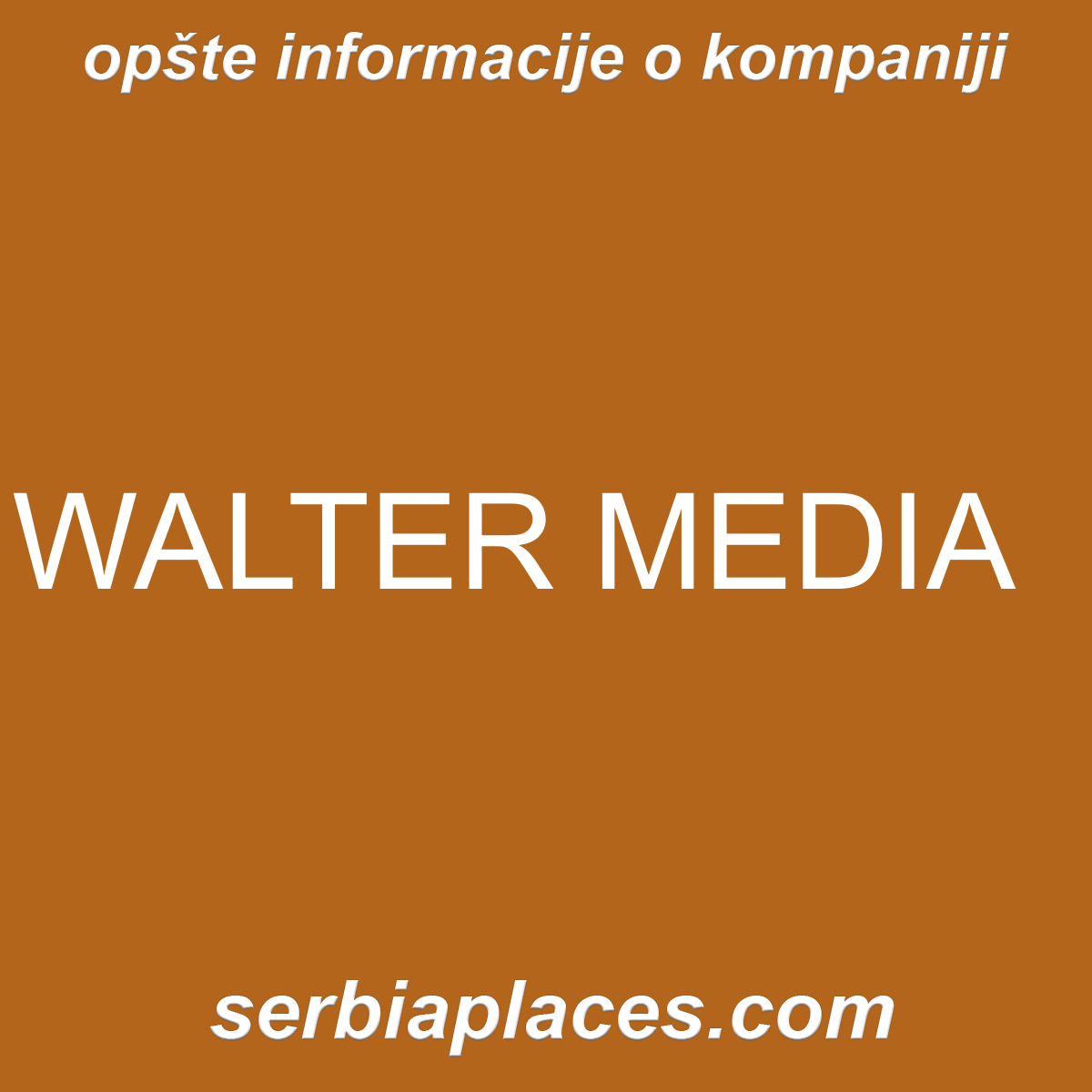 WALTER MEDIA