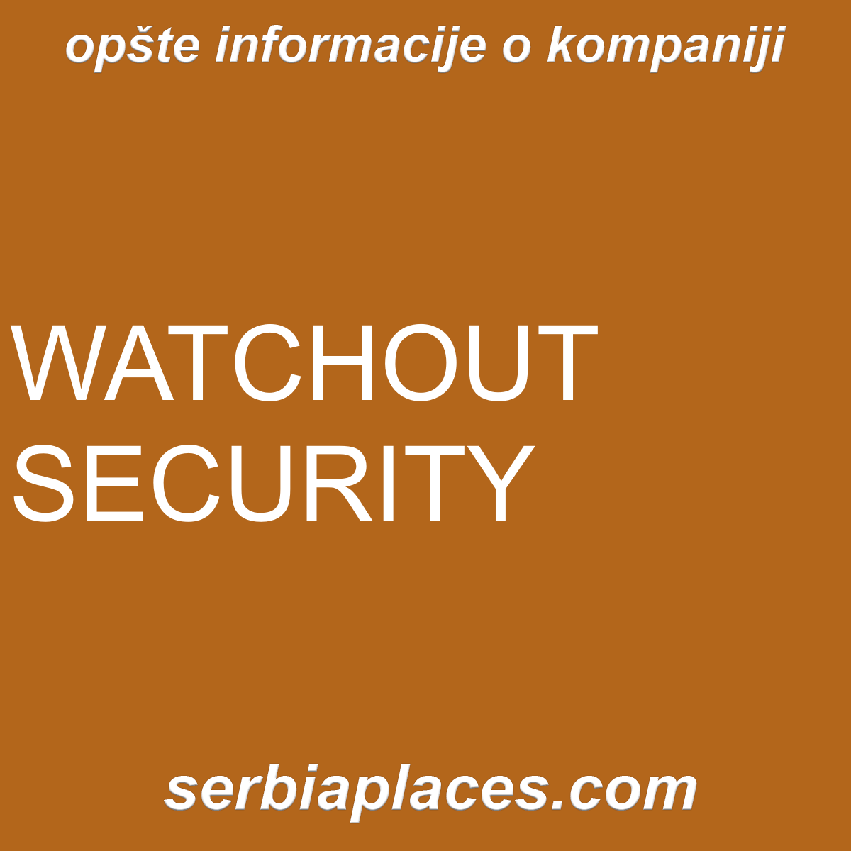 WATCHOUT SECURITY