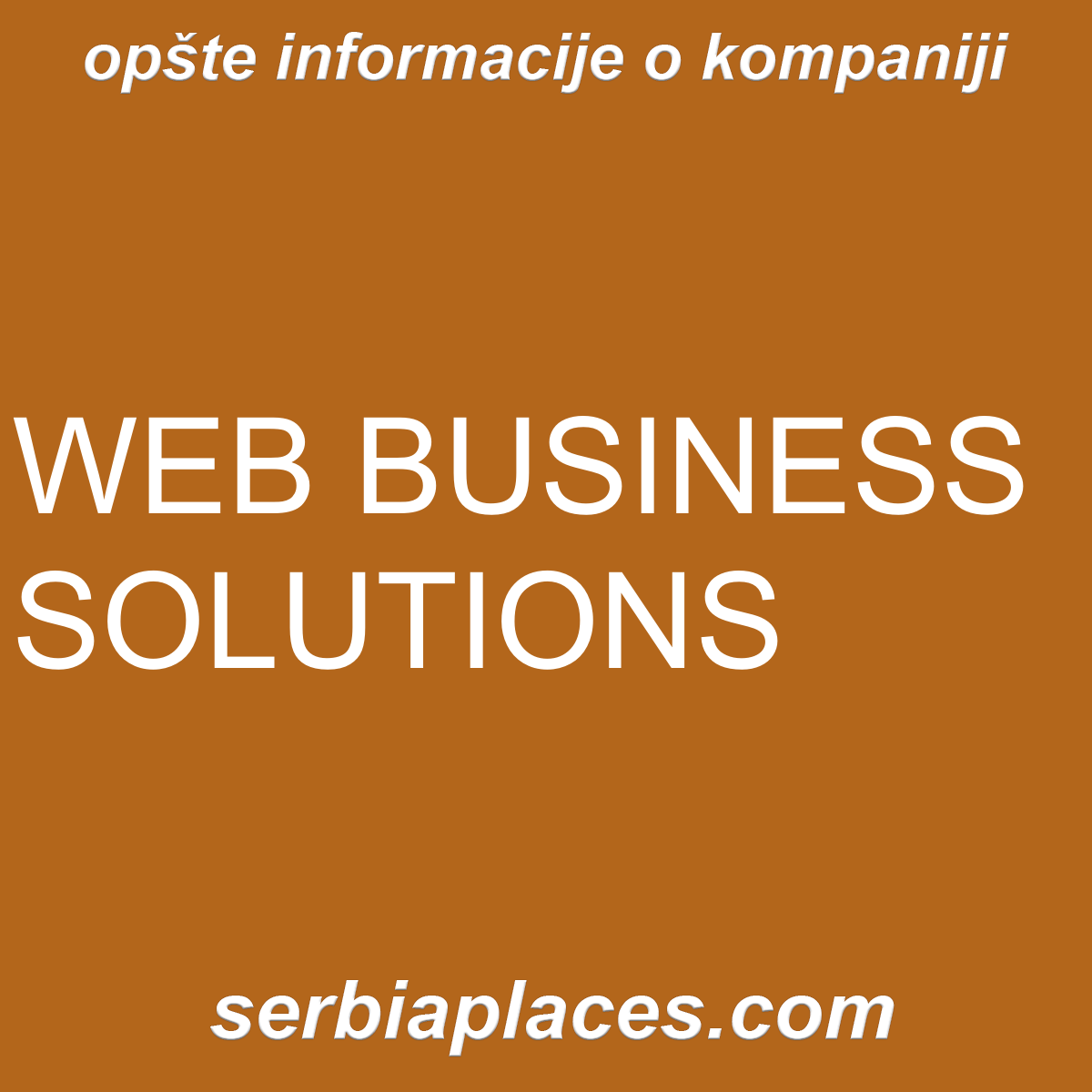 WEB BUSINESS SOLUTIONS