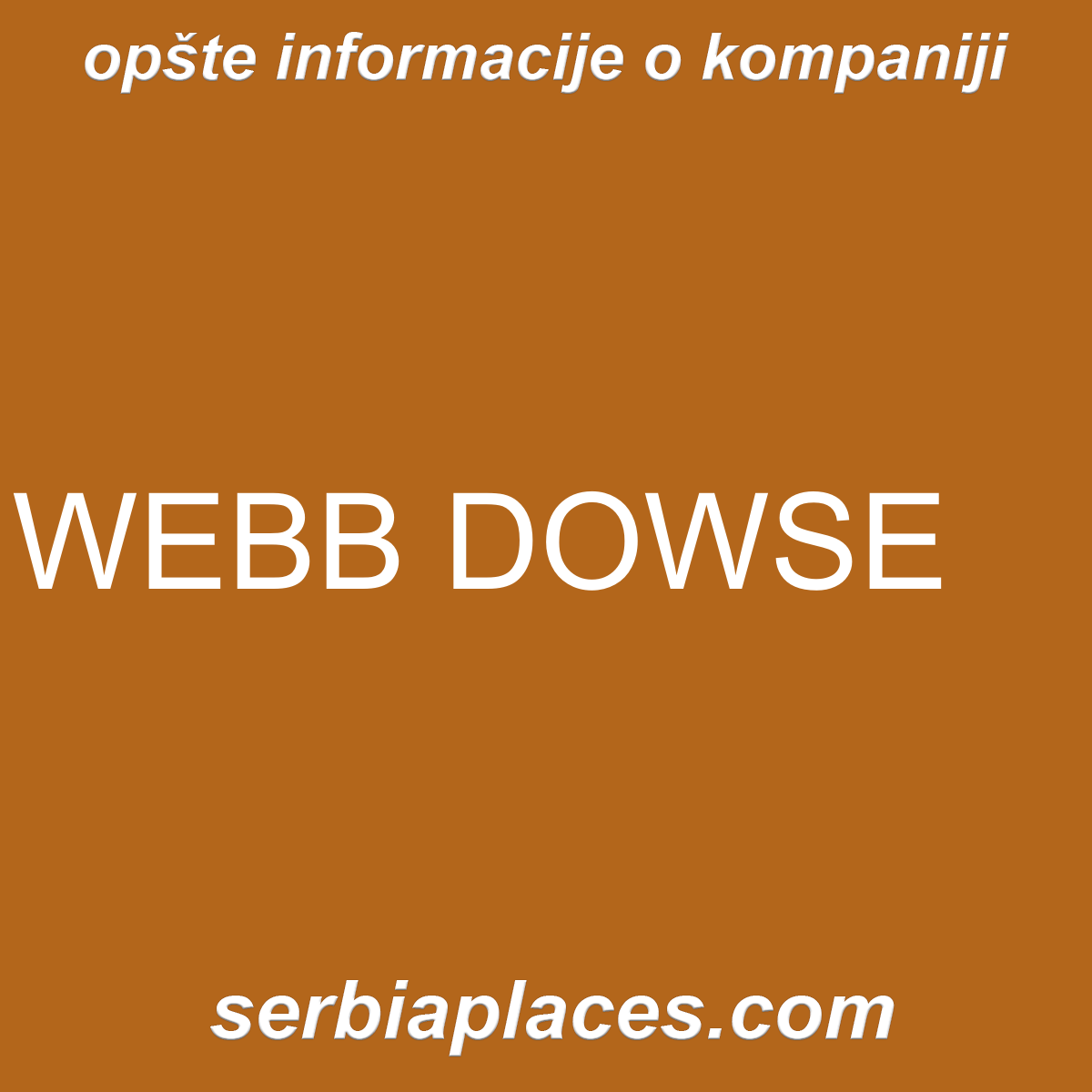 WEBB DOWSE