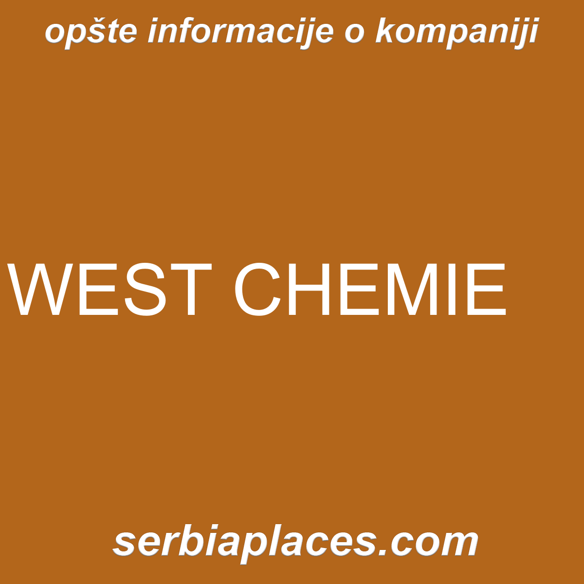 WEST CHEMIE