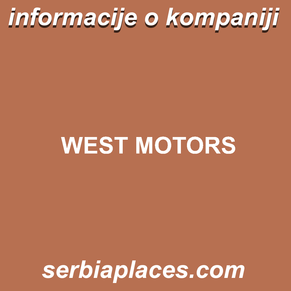 WEST MOTORS