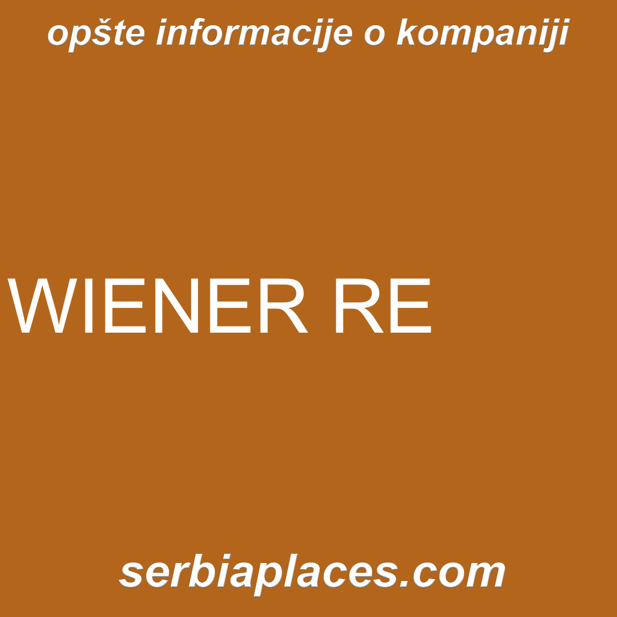 WIENER RE