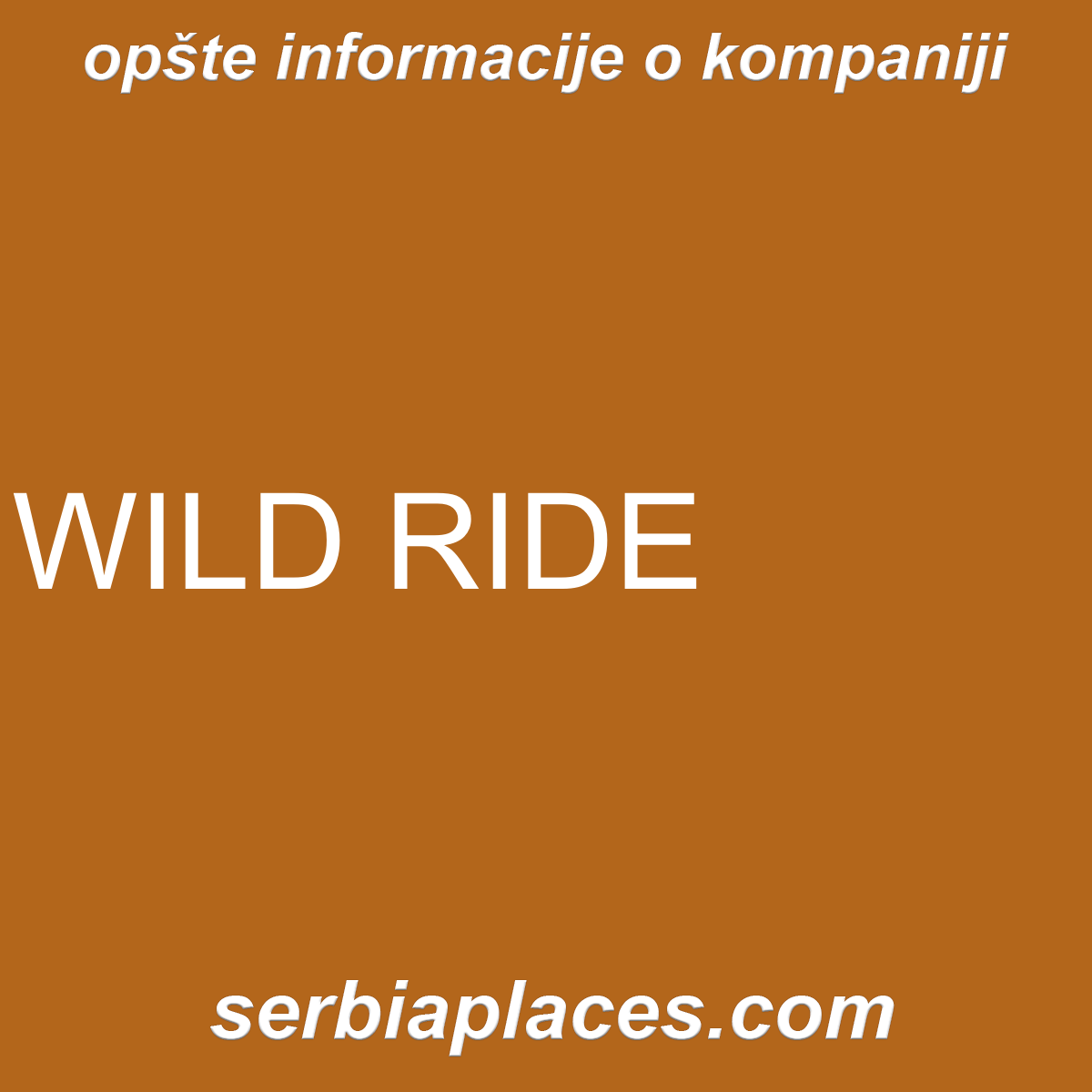 WILD RIDE