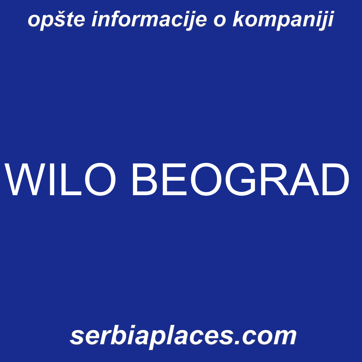 WILO BEOGRAD