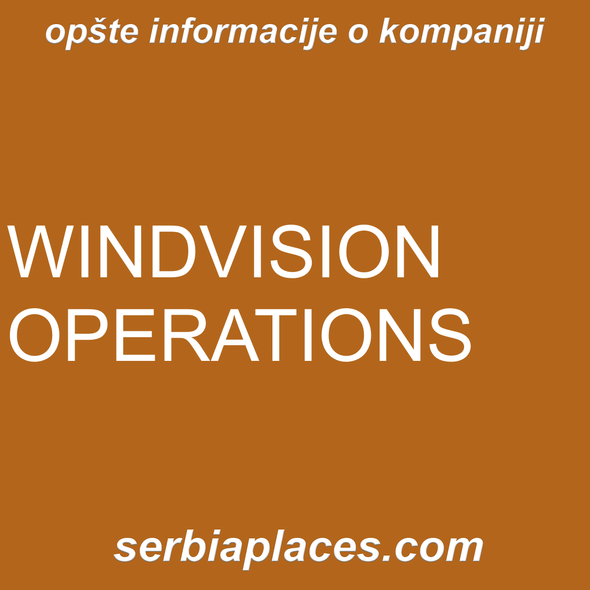 WINDVISION OPERATIONS