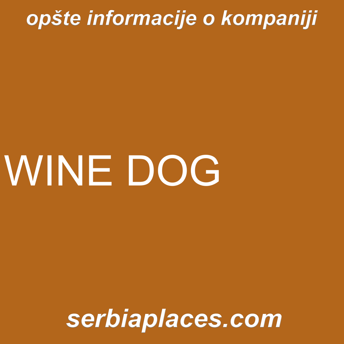 WINE DOG