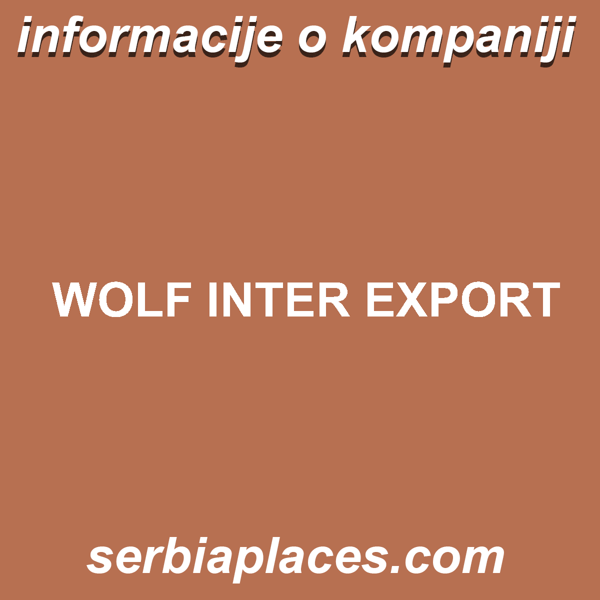 WOLF INTER EXPORT