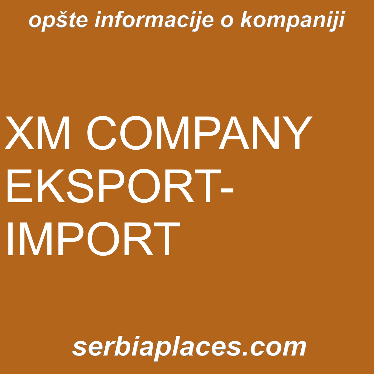 XM COMPANY EKSPORT-IMPORT