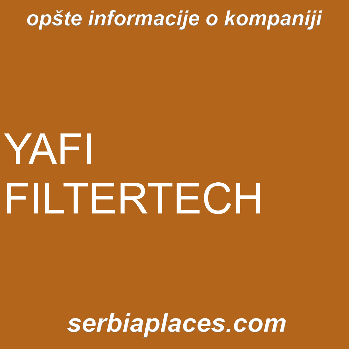 YAFI FILTERTECH