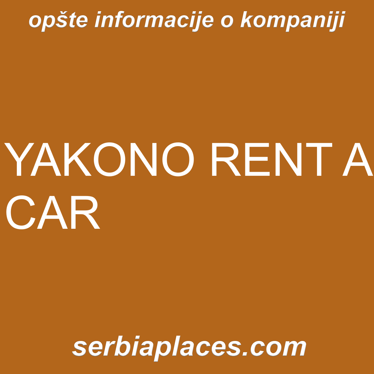 YAKONO RENT A CAR