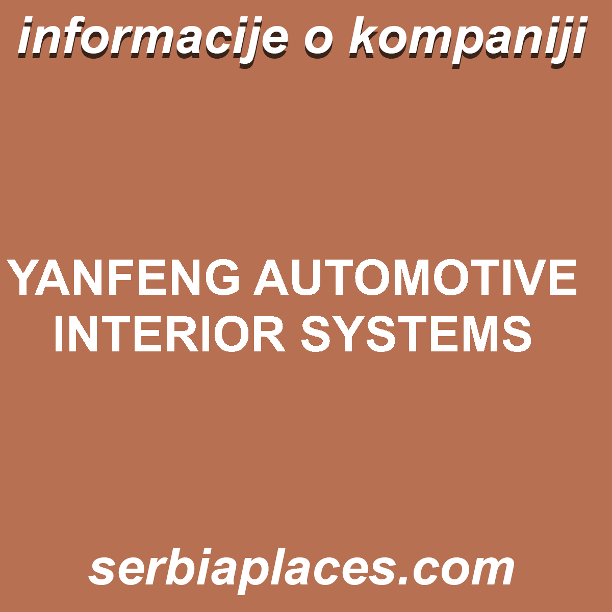 YANFENG AUTOMOTIVE INTERIOR SYSTEMS