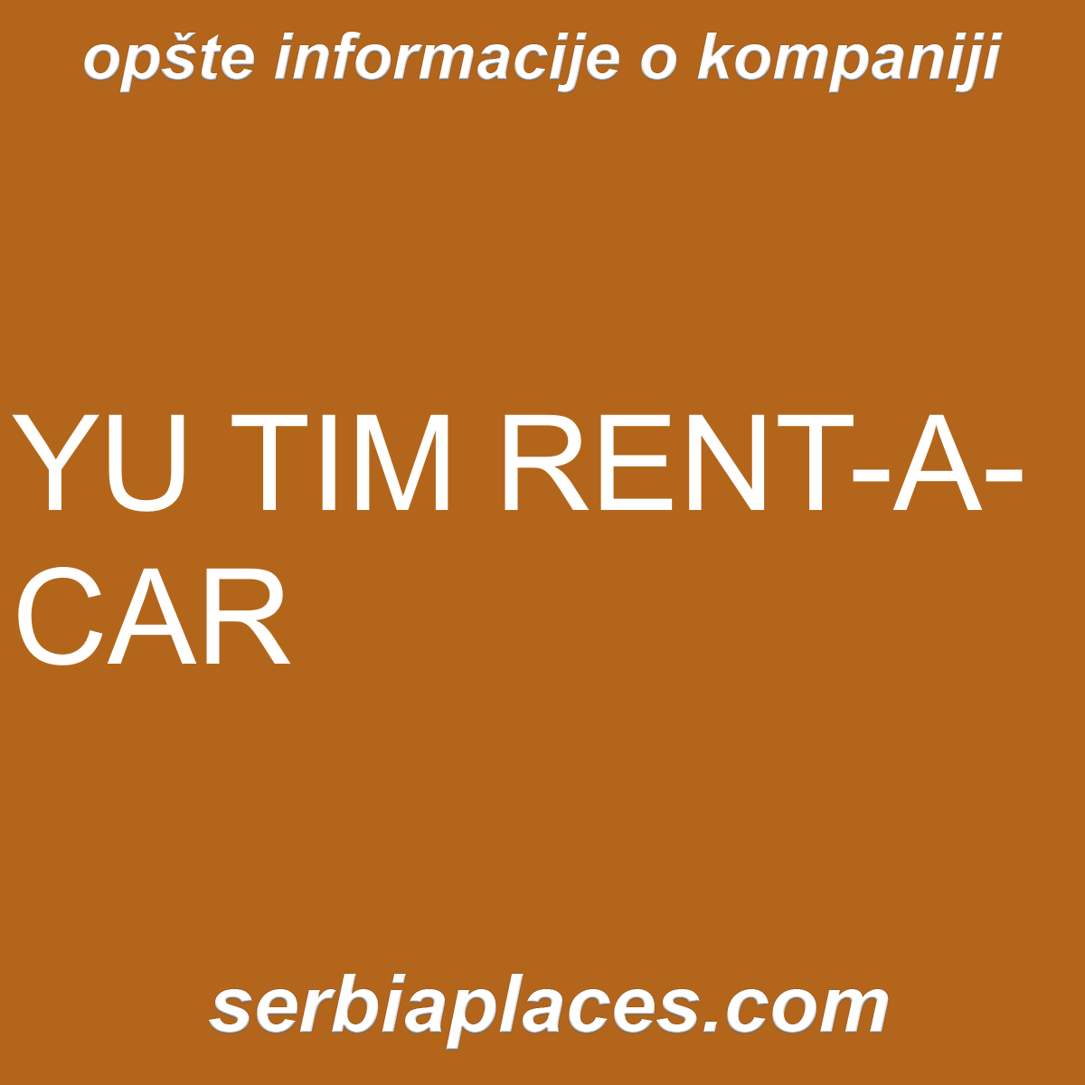 YU TIM RENT-A-CAR