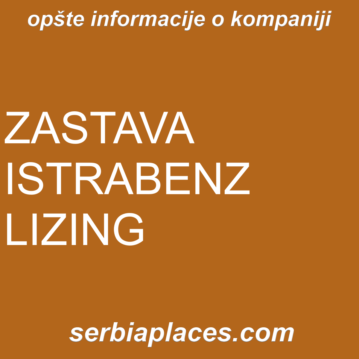 ZASTAVA ISTRABENZ LIZING
