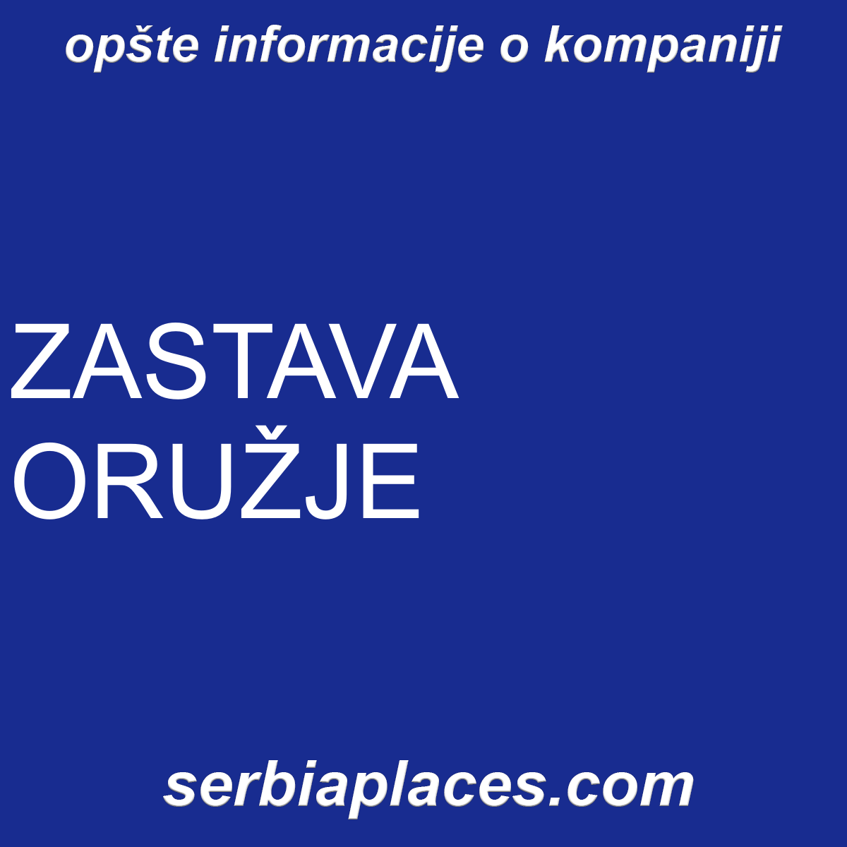 ZASTAVA ORUŽJE