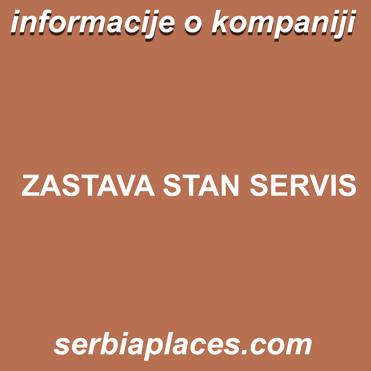 ZASTAVA STAN SERVIS