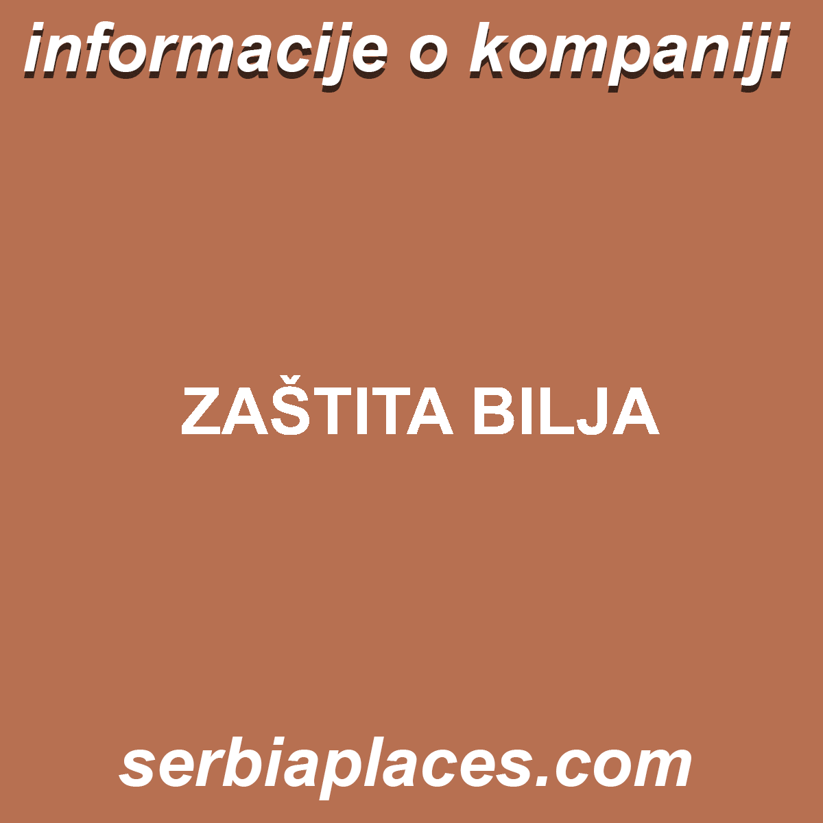 ZAŠTITA BILJA