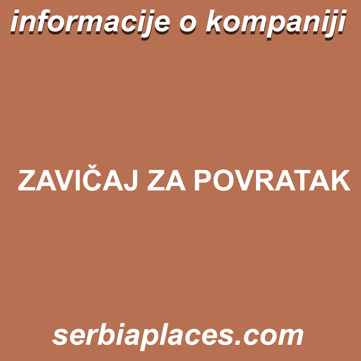 ZAVIČAJ ZA POVRATAK