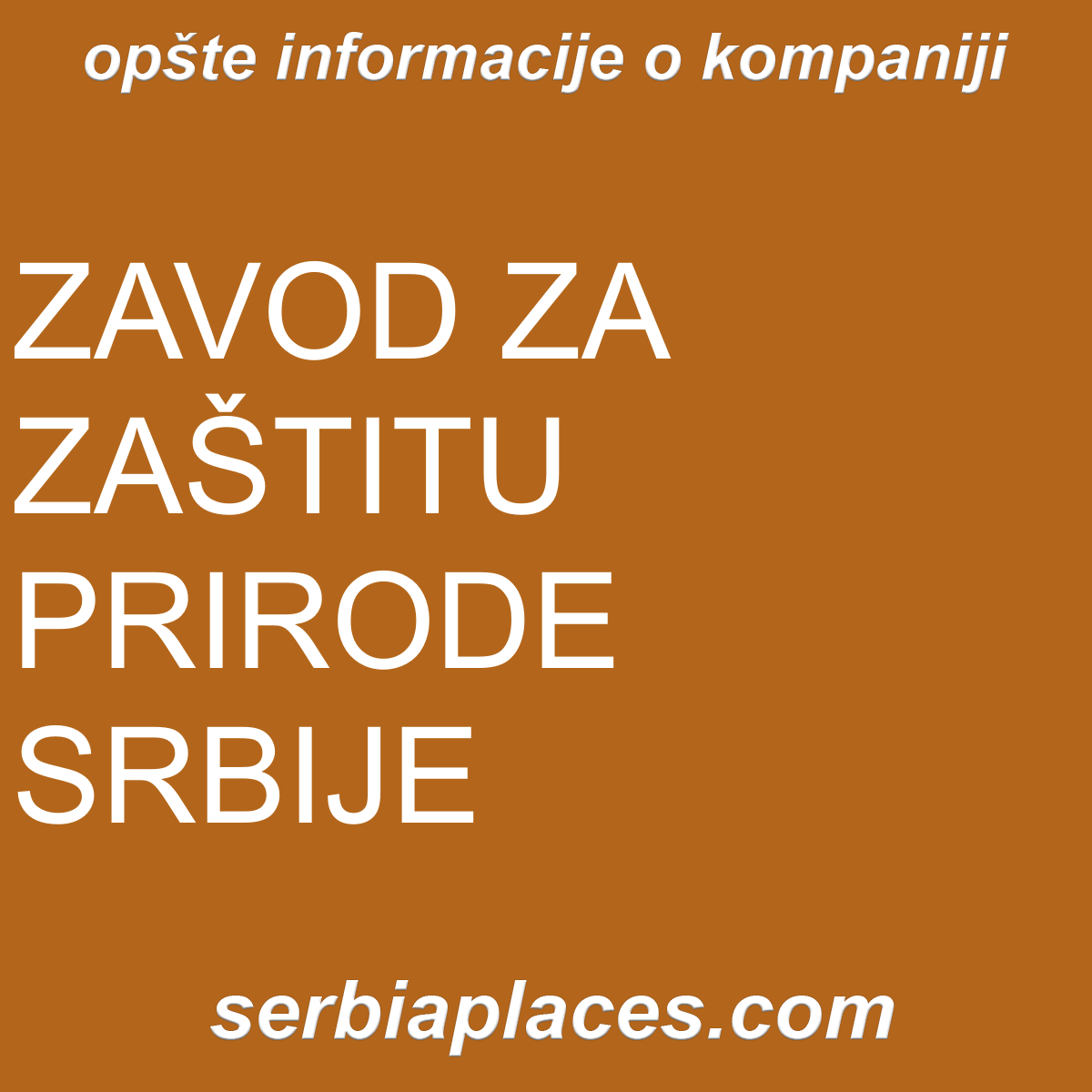ZAVOD ZA ZAŠTITU PRIRODE SRBIJE