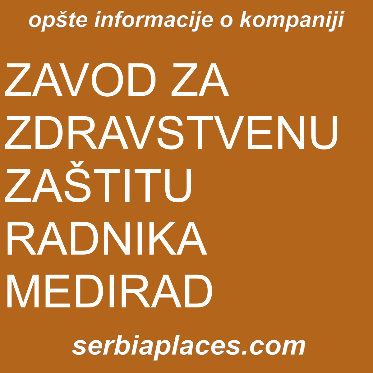 ZAVOD ZA ZDRAVSTVENU ZAŠTITU RADNIKA MEDIRAD