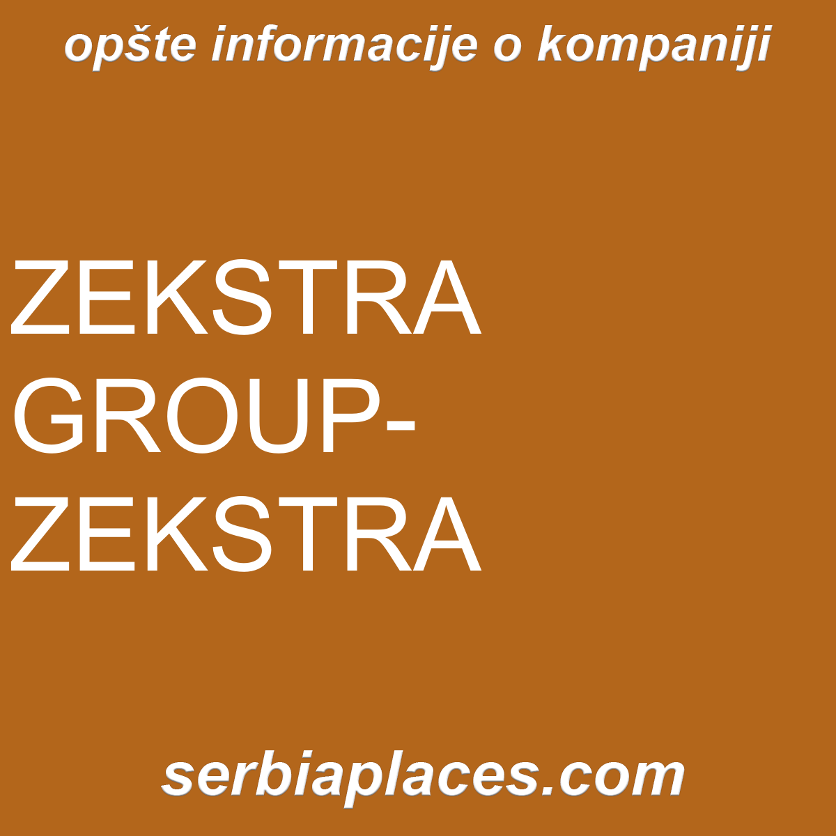 ZEKSTRA GROUP-ZEKSTRA