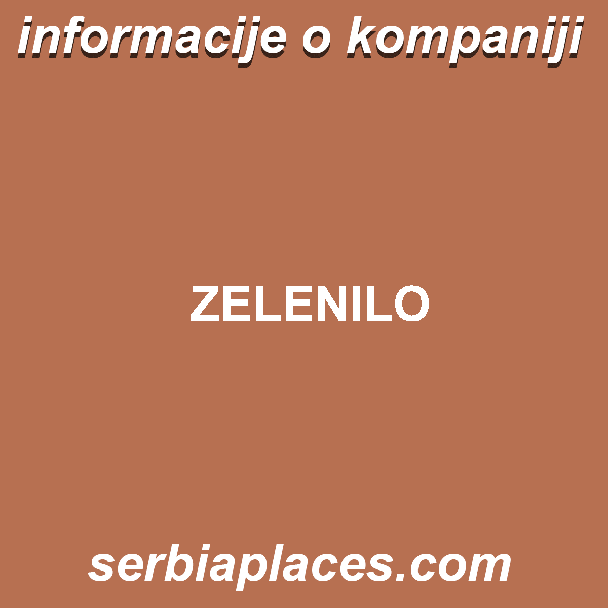 ZELENILO